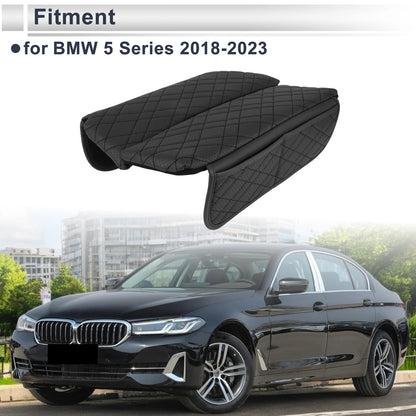 Car Center Console Cover for BMW 5 Series (2018-2023) - Black Storage Bag