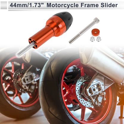 10mm Aluminum Alloy Plastic Slider Frame Bolt 1 Set for Motorcycle