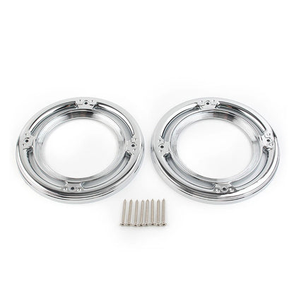 Rear Speaker Accent Cover Trim Chrome for Harley Road Street Tri Electra Glide