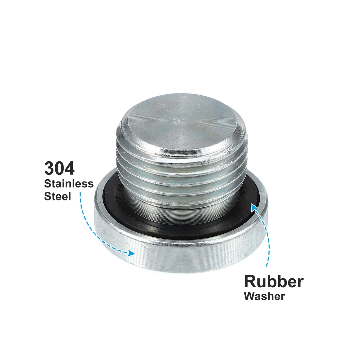 M18x1.5 Steel Engine Oil Drain Plug Screw for BMW 545i 550i 650i (2006-2010)