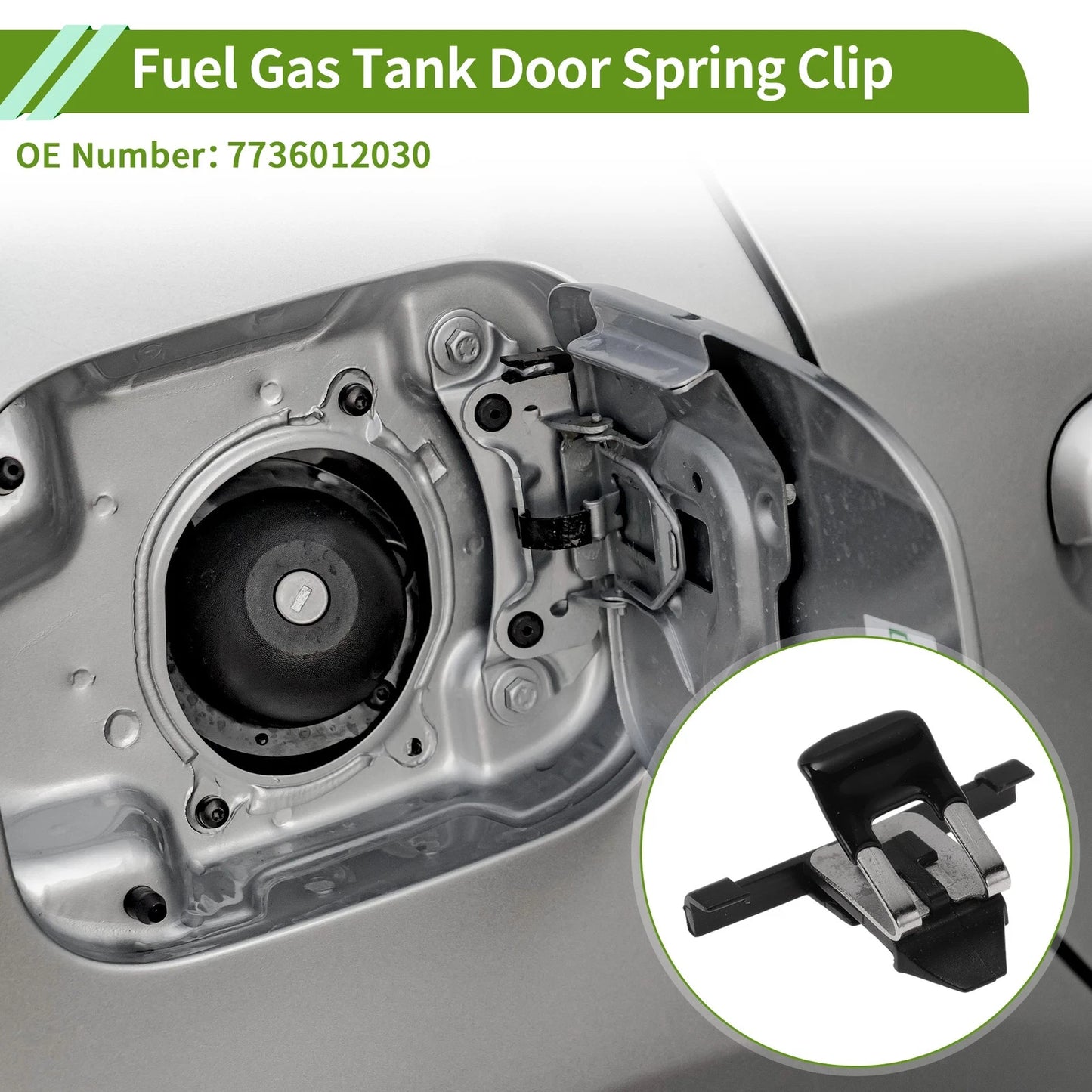 Fuel Gas Tank Door Spring Clip for Toyota Celica (1990-1993) 1 Pc