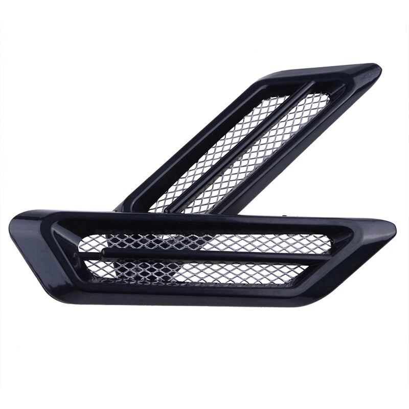 2 x Sporty Side Fender Hood Scoop Air Flow Intake Decor Covers