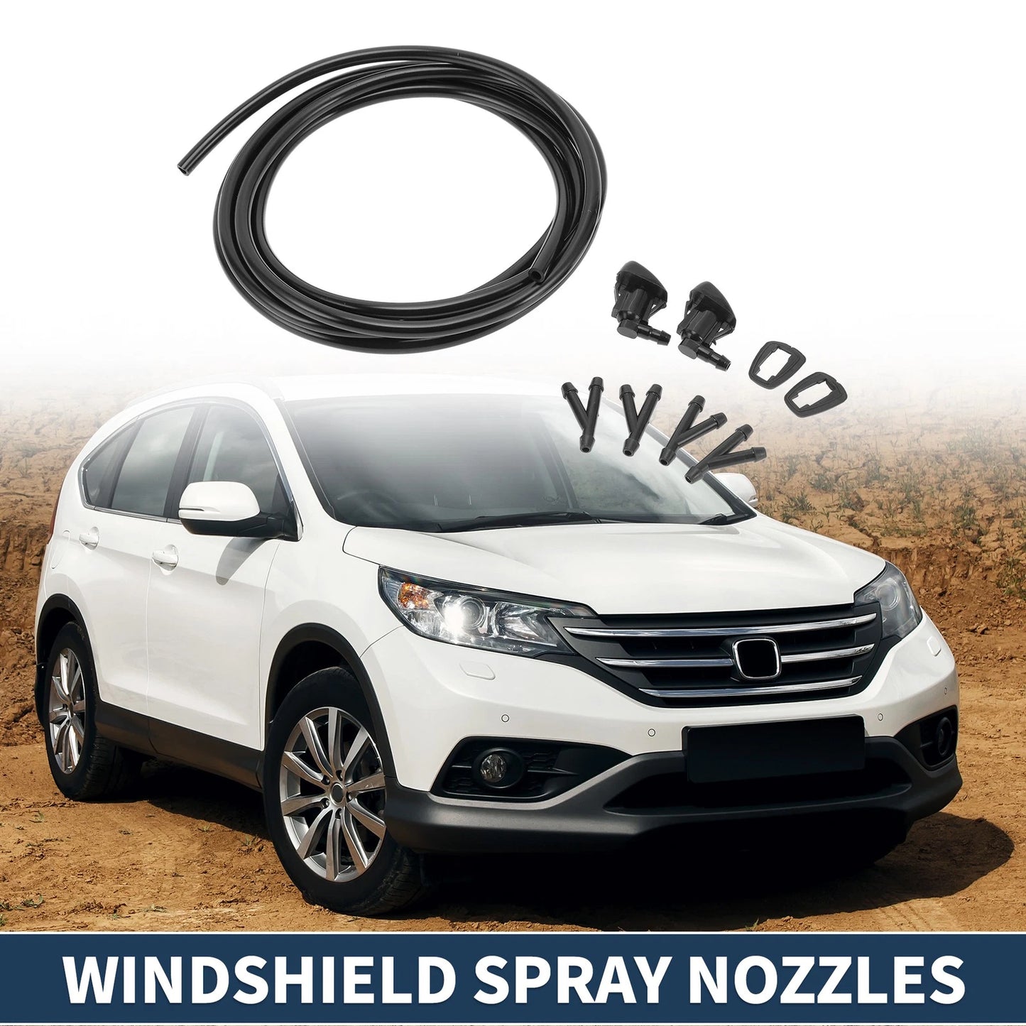 Set Front Windshield Washer Nozzles for Toyota Sienna