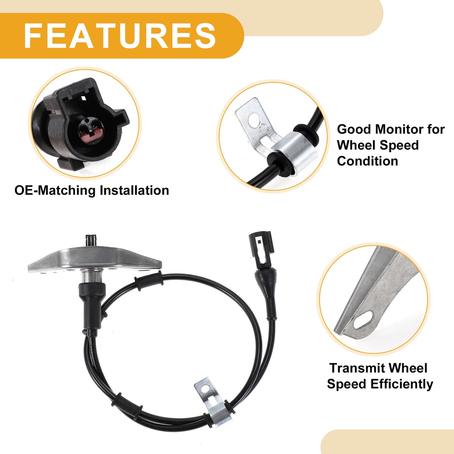 ABS Wheel Speed Sensor for Ford E-250 (1999-2004) Front Left