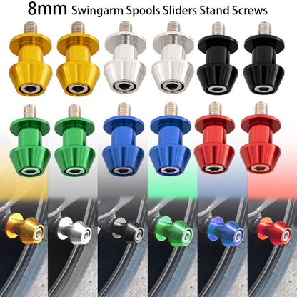 Stand Screw Swingarm Spools Slider M8 Green for Honda CBR 600RR 1000RR (2003-2023)