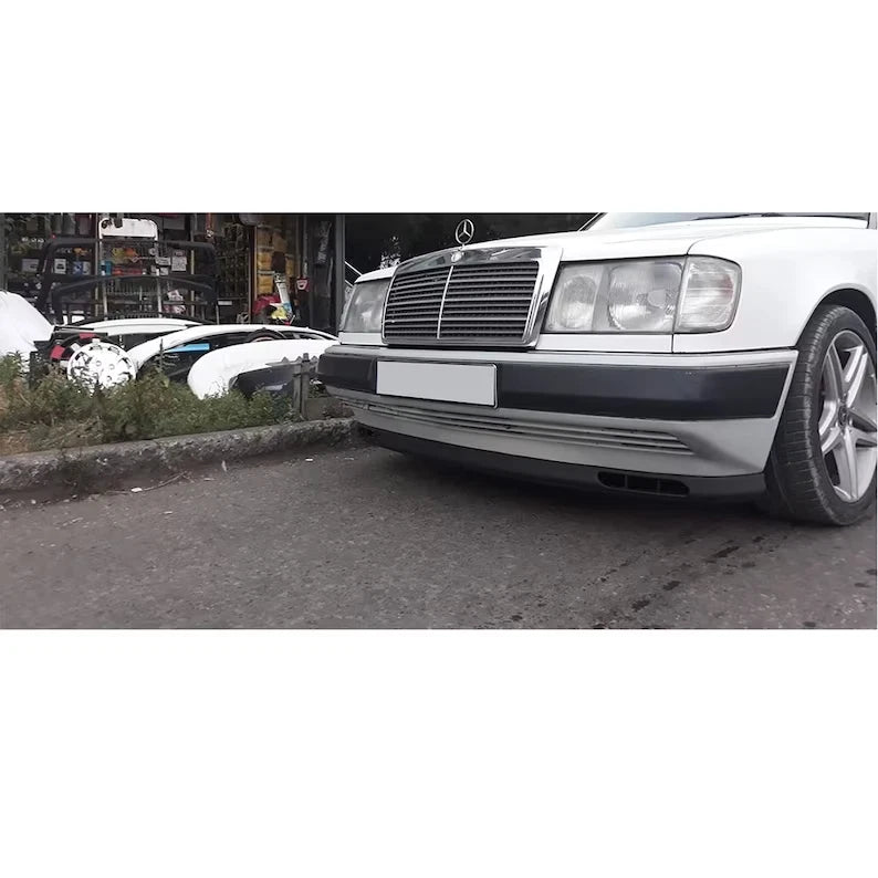 2 Piece Front Bumper Splitter Spoiler Lip for Mercedes Benz W124 W201 (1985-1996)