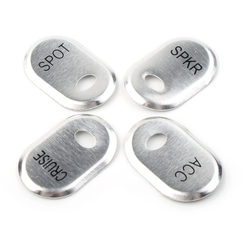 Chrome Brushed Panel Switch Covers for Harley Touring Electra Glide Road Glide