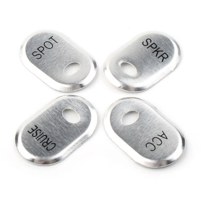 Chrome Brushed Panel Switch Covers for Harley Touring Electra Glide Road Glide