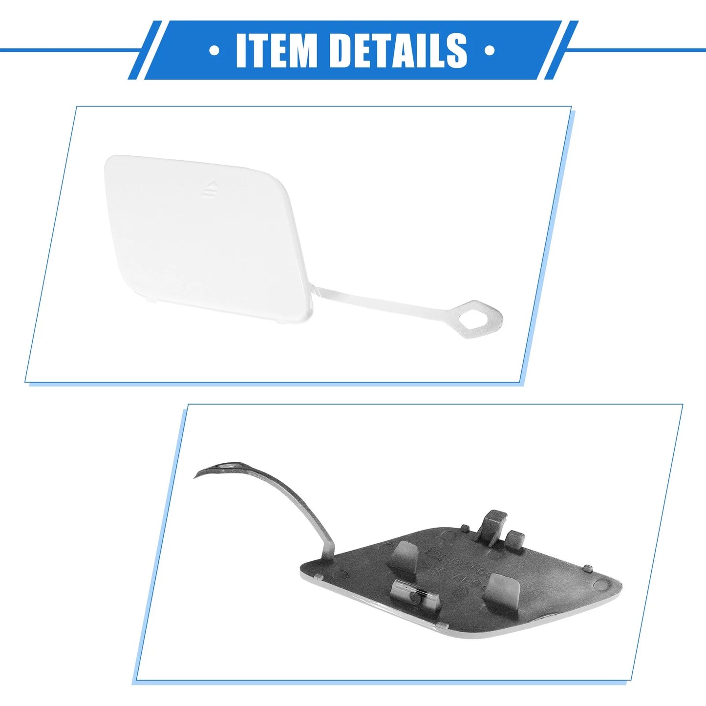 Front Bumper Tow Hook Cover for Mercedes-Benz C250 (2012-2014) - White