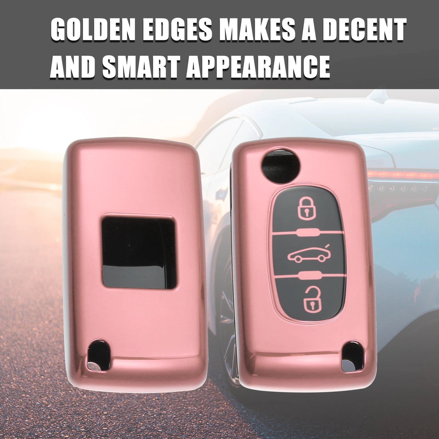 Silicone Key Fob Case Cover for Peugeot 207 307 308 407 3008 (2006-2014)