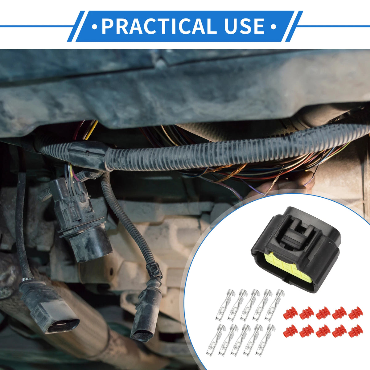 10 Pin Display Monitor Connector Plug for Volvo EC55