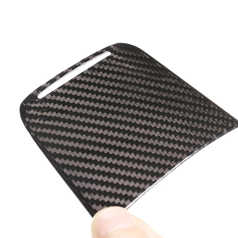 Carbon Fiber Center Console Cup Holder Cover Trim Fits Porsche 718 911 2016-2020