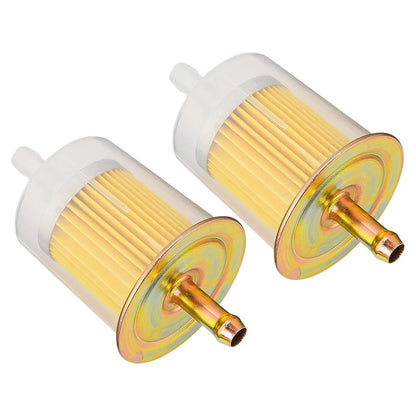 2 x 5/16" 8mm Fuel Filter for Car & Motorcycle (Compatible with Various Models)
