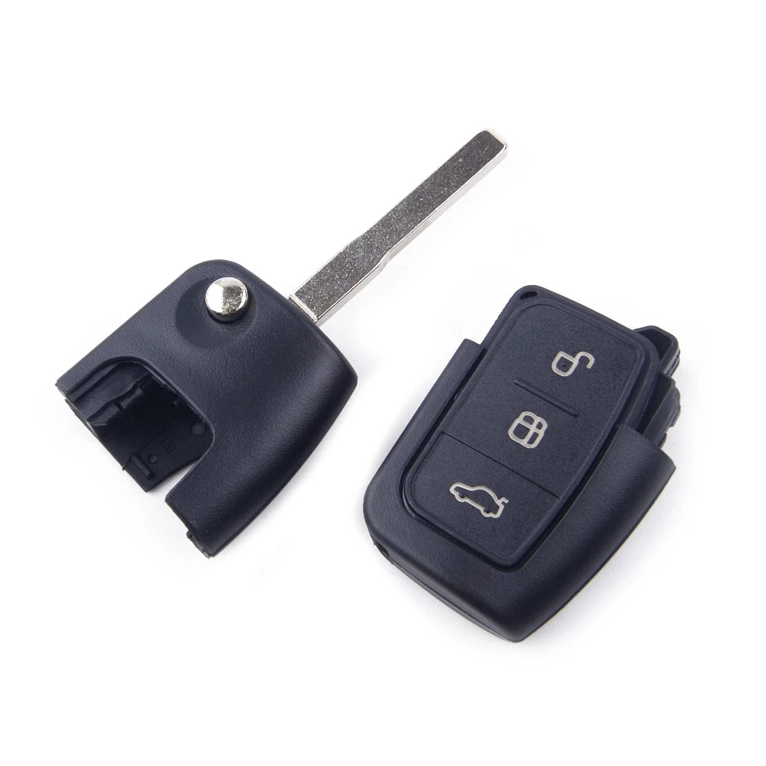 3 Button Key Flip Shell Case for Ford Fiesta C-Max (2008-2017)