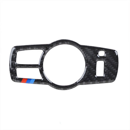 Carbon Fiber Headlight Switch Button Cover Trim for BMW F10 (2011-2017)