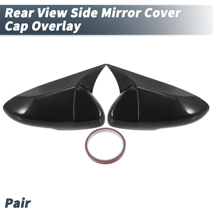 Rearview Mirror Cover Overlay Black Carbon Fiber for Honda Accord (2018-2020)