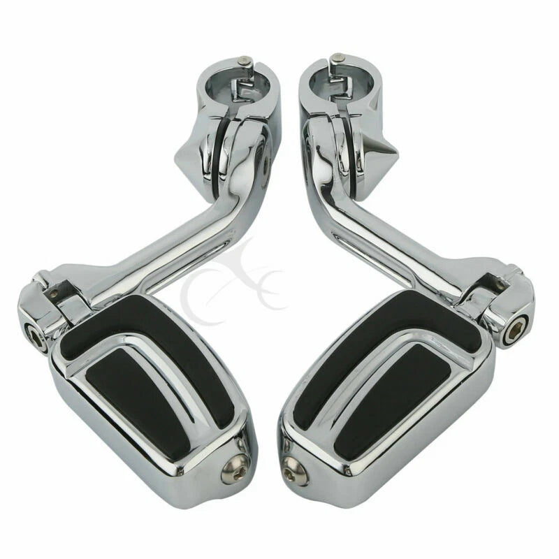 1-1/4'' Angled Engine Guard Foot Peg Mount for Harley Sportster