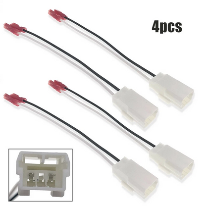 4 x Speaker Wiring Harness Adapter Connector for Chrysler Dodge Jeep (2001-2007)