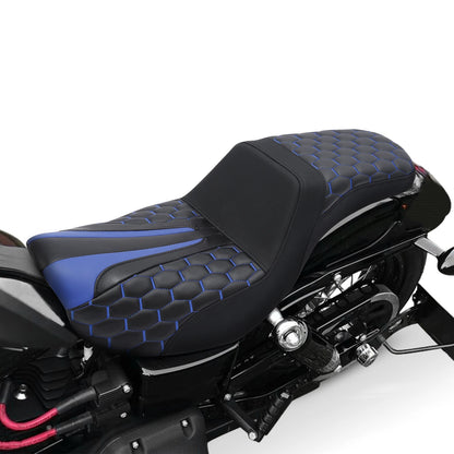 Rider Driver Passenger Seat for Harley Dyna Street Fat Bob FXDF (2006-2017)