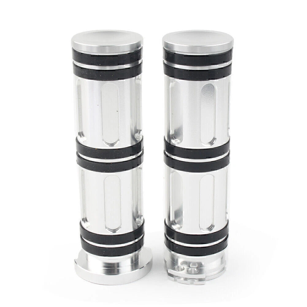 1" Aluminum Handlebar Hand Grips for Harley Sportster Dyna Softail Road King