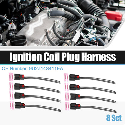 8 Ignition Coil Connectors for Ford Transit-350 HD (2015-2017)