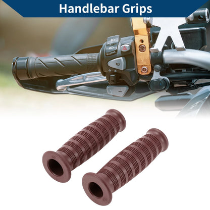 Grip Cover / 7/8 22mm / Motorcycle Hand Grips Rubber Brown 1 Pair