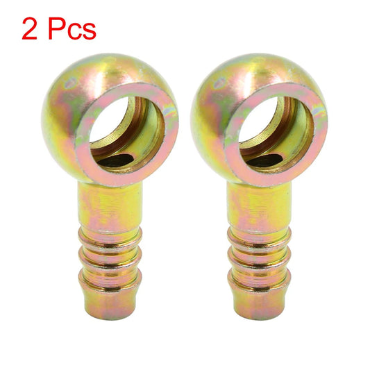 10mm ID Hose Barb 14mm Banjo Fitting Fuel Line Adapter for 2 x Motorcycle Car