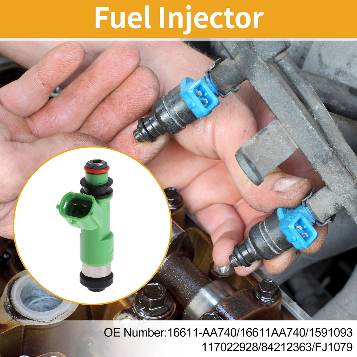 Fuel Injector 1 Pcs for Subaru Legacy 3.6R Limited 3.6L (2014-2019)