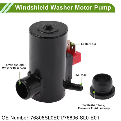 Windshield Washer Pump for Honda Civic (1984-1987)