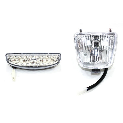 12V Head & Tail Light Lamps for 50cc 70cc 110cc Dinosaur Style Quad ATV
