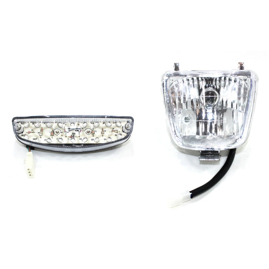 12V Head & Tail Light Lamps for 50cc 70cc 110cc Dinosaur Style Quad ATV