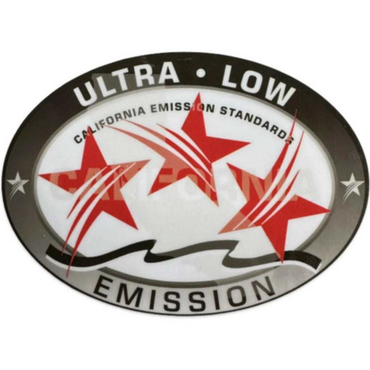 Ultra Low Emission Outboard Graphic Sticker Decal for California DOT - Red