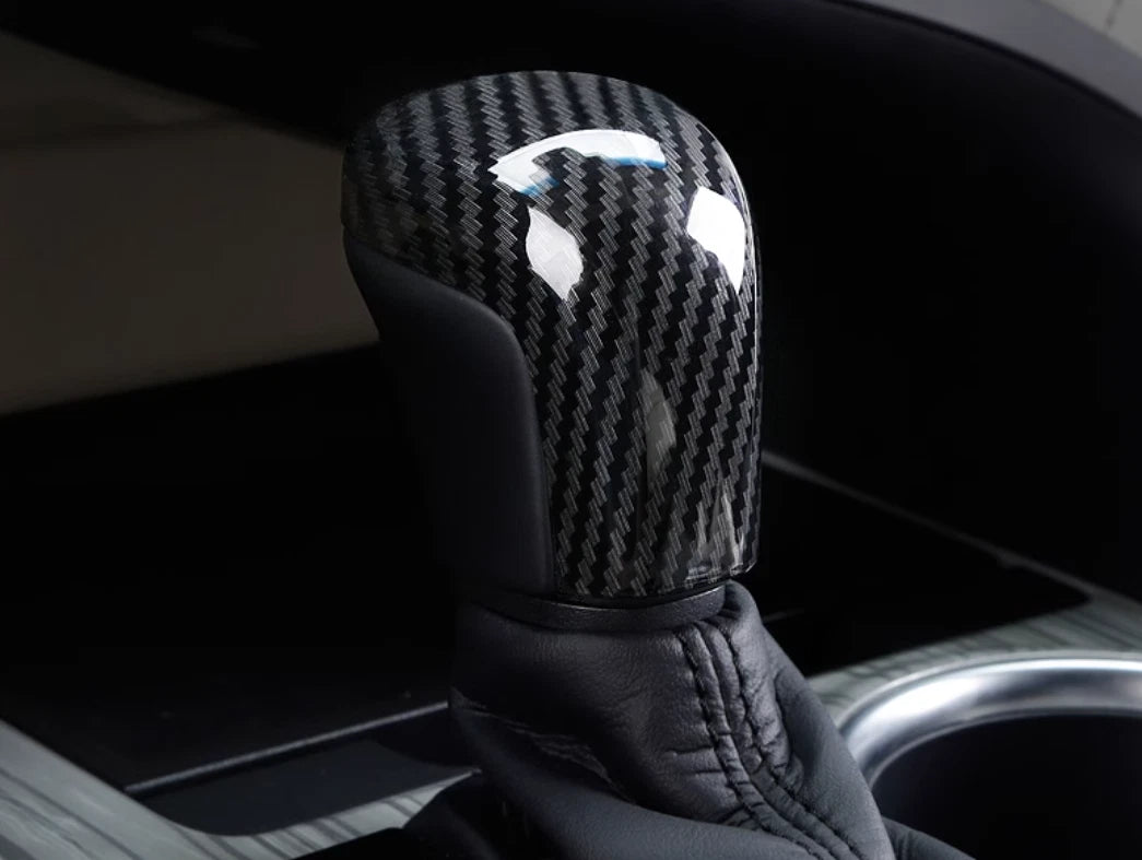 Carbon Fiber Gear Shift Knob Lid Cover Trim for Toyota Corolla (2020-2024)