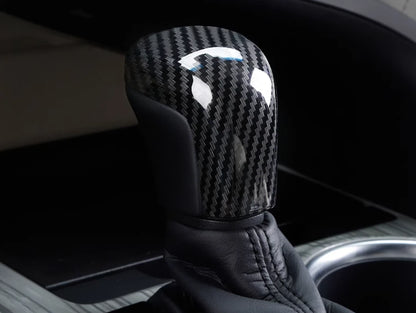 Carbon Fiber Gear Shift Knob Lid Cover Trim for Toyota Corolla (2020-2024)