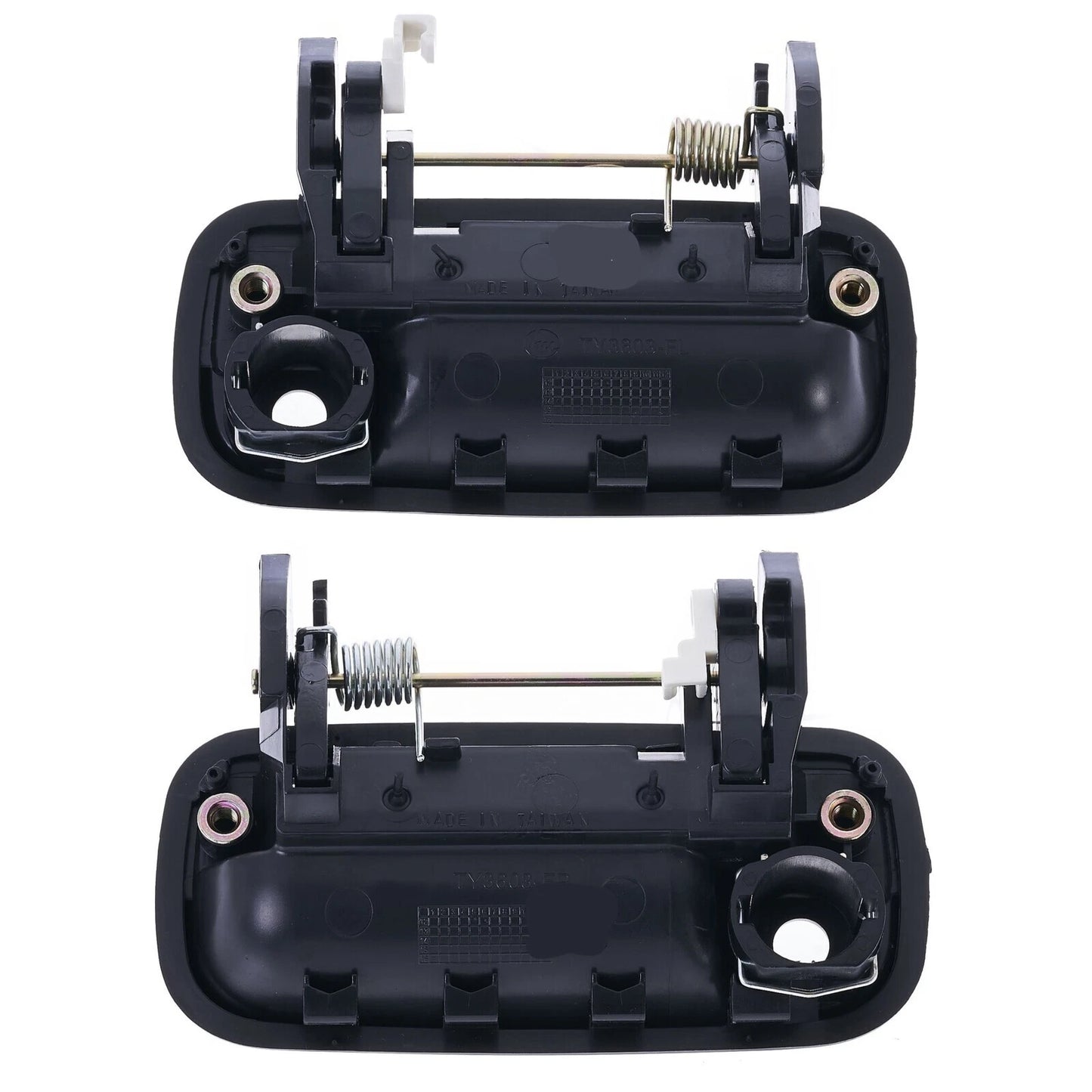 4pc Front & Rear Outer Door Handle Textured Black for Toyota Hilux (1988–1997)