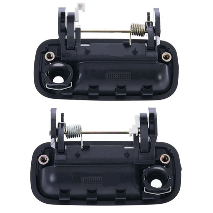 4pc Front & Rear Outer Door Handle Textured Black for Toyota Hilux (1988–1997)