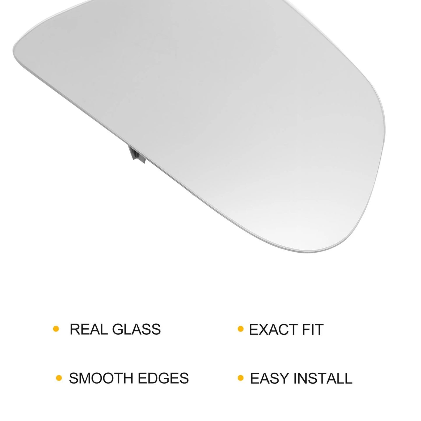 Heated Right Side Mirror Glass with Backing Plate for Tesla Model 3 (17-21)