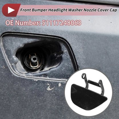 Front Left Washer Nozzle Cover Cap Unpainted for BMW 535i GT