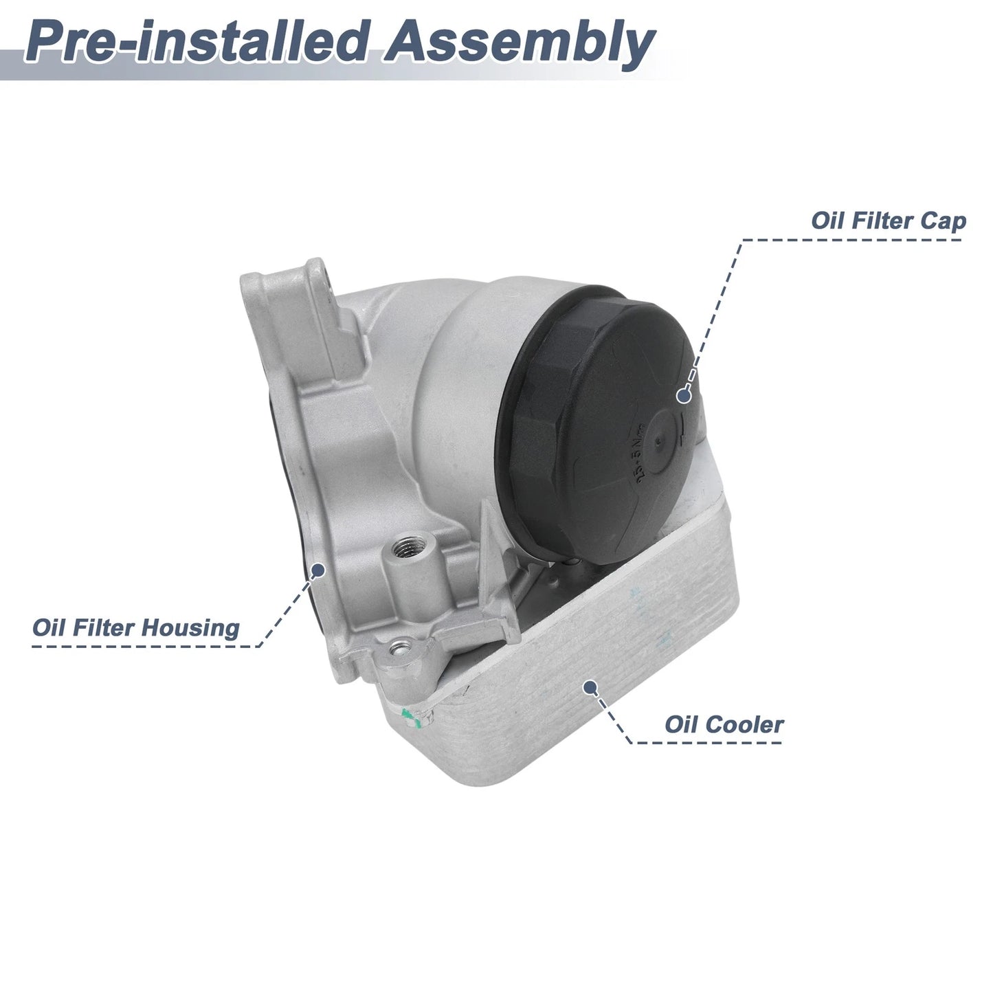 Engine Oil Filter Housing for BMW E91 328i L4 2.0L (2012)