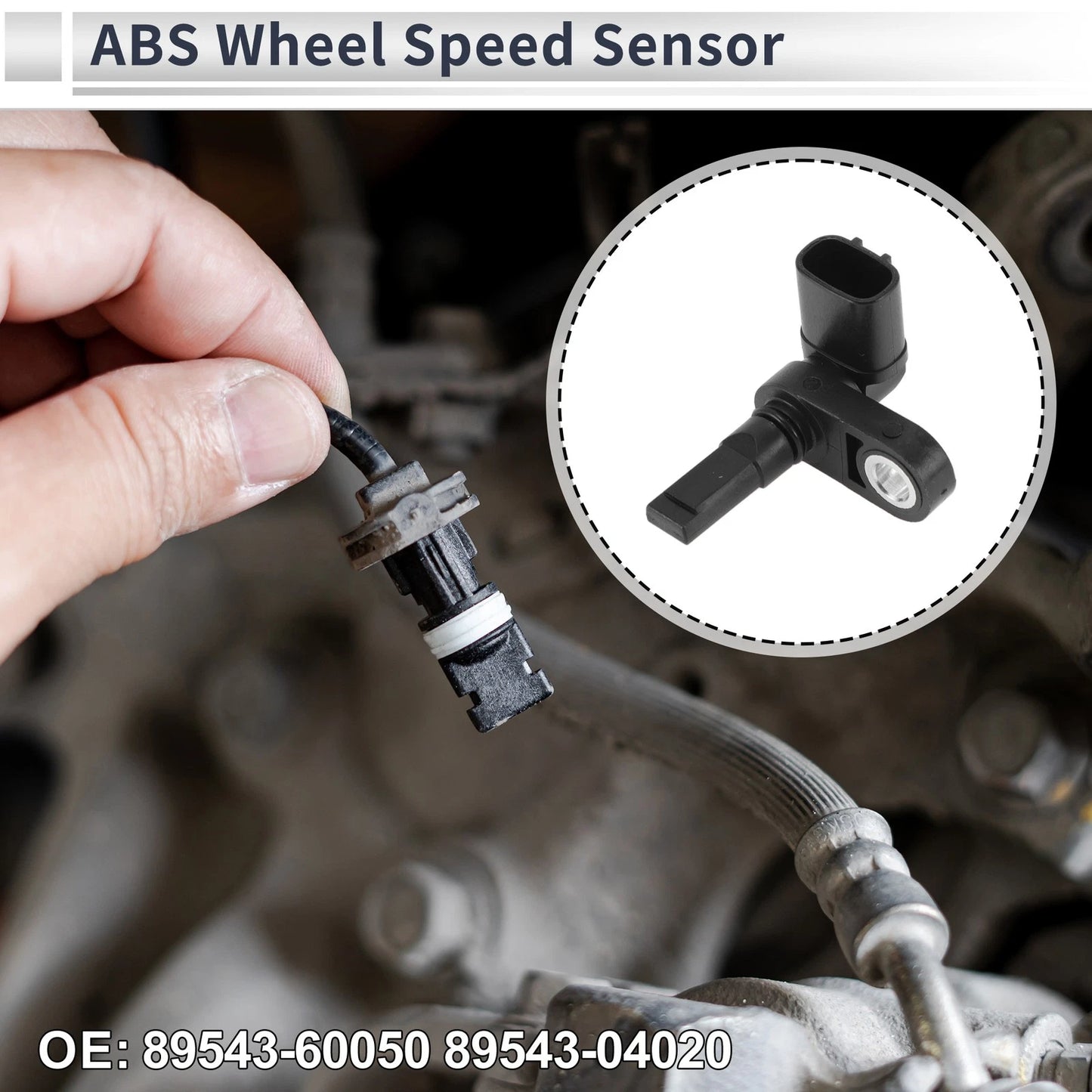 ABS Wheel Speed Sensor 1 Pcs Front Left for Toyota 4Runner (2003–2024)