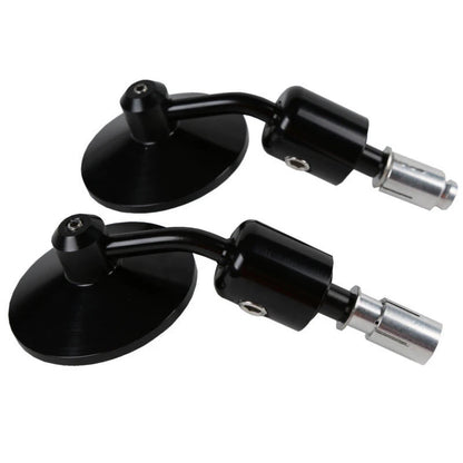 End Rearview Mirrors 3" Round 7/8" Handlebars for Harley