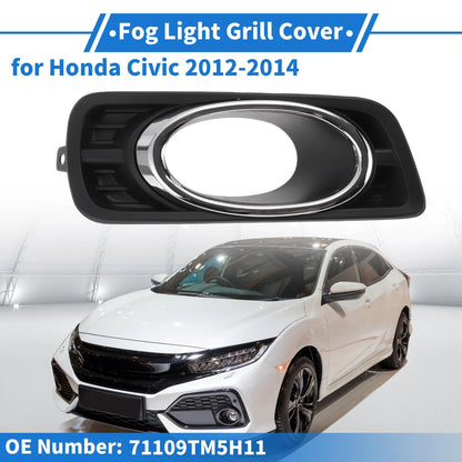 Front Left Fog Light Grill for Honda Civic (2012-2014)