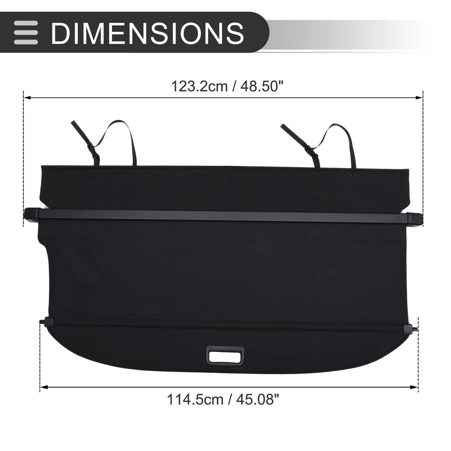 Retractable Cargo Cover for Subaru Forester (2013-2018) Gloss Black