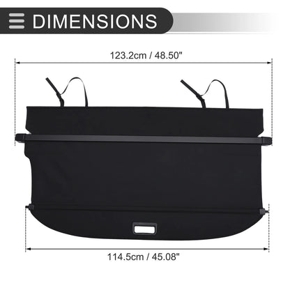 Retractable Cargo Cover for Subaru Forester (2013-2018) Gloss Black