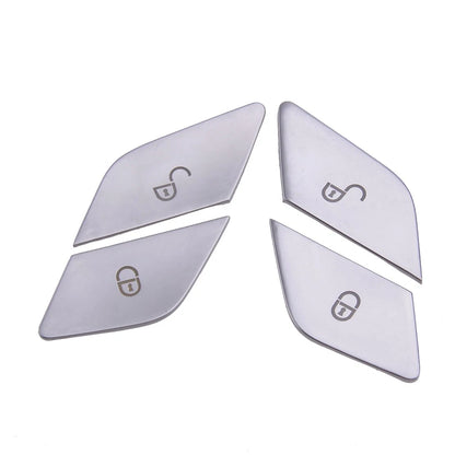 4pcs Door Lock Unlock Button Cover Trim for Mercedes Benz W205 W213 X253