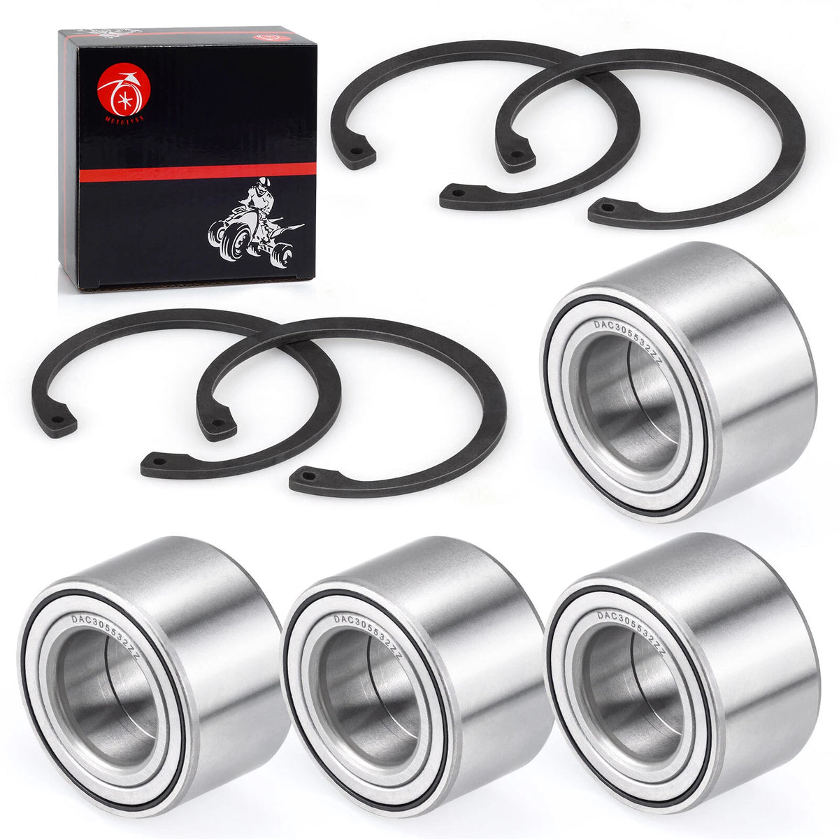 4x Front Rear Wheel Bearing 30x55x32 for Arctic Cat Prowler (2007–2014)