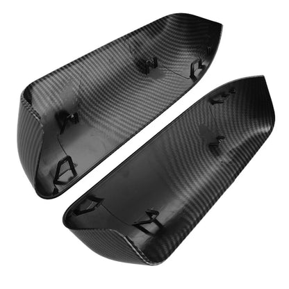 2 x Carbon Black Wing Mirror Cover Caps for Ford F-150 (2009-2014)