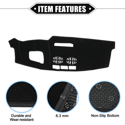 Dashboard Cover Mat Protector for Mazda CX-5 2016-2023 Black
