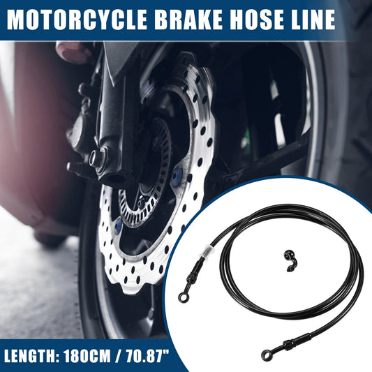 1set 180cm Length Motorcycle Hydraulic Brake Line Oil Hose Fitting with Banjo