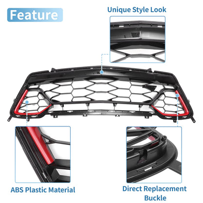 Lower Front Bumper Grille for Chevrolet Camaro LS LT SS (2017-2018)